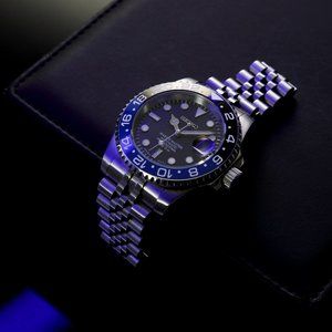 custom build batgirl seiko mod automatic watch